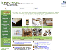 Tablet Screenshot of ecochoices.com